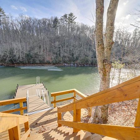 Lakeside Cashiers Cabin With Private Boat Dock! Cullowhee المظهر الخارجي الصورة