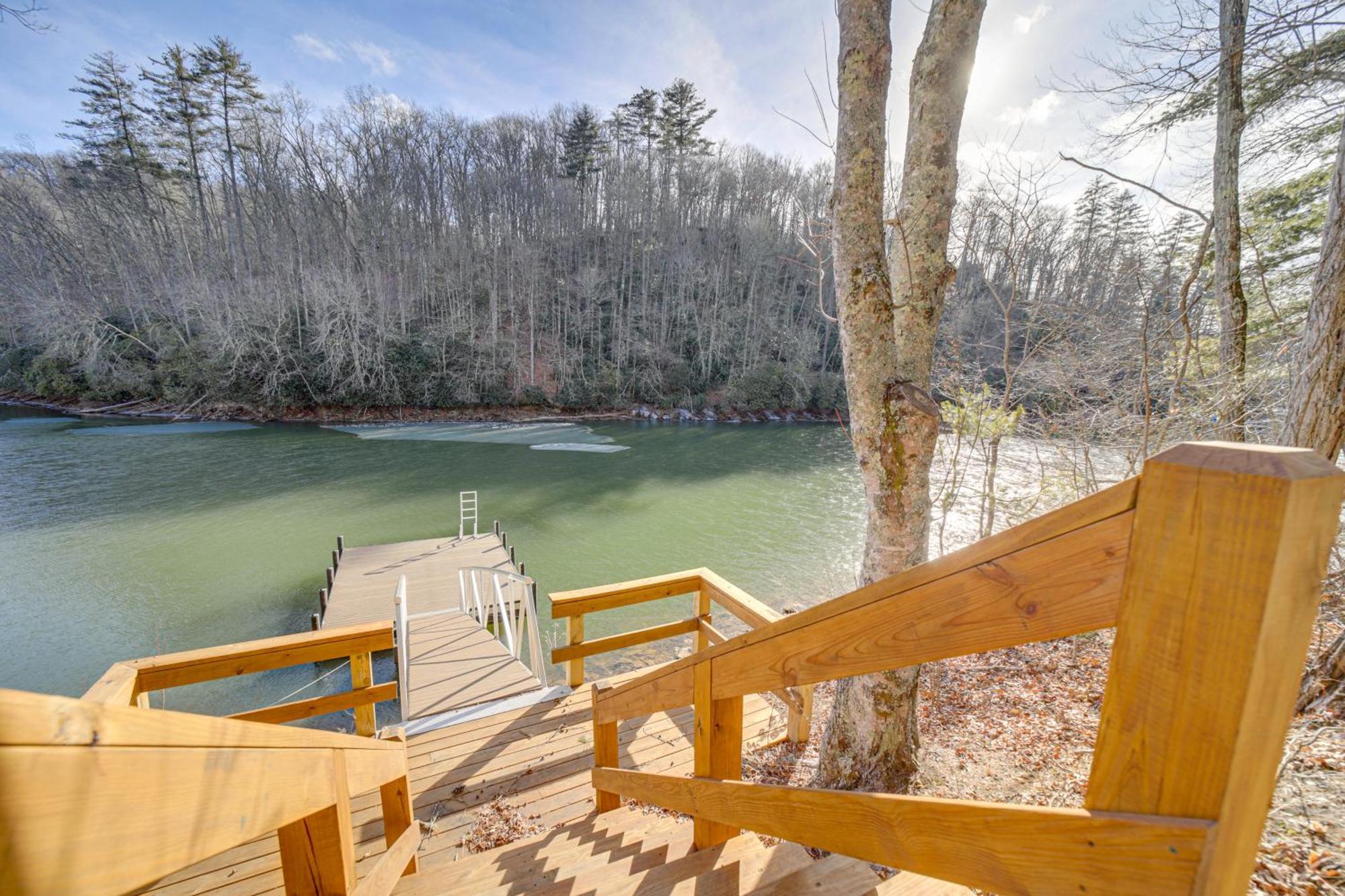 Lakeside Cashiers Cabin With Private Boat Dock! Cullowhee المظهر الخارجي الصورة